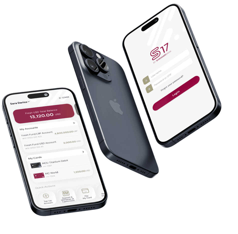 S17 banking app on phones